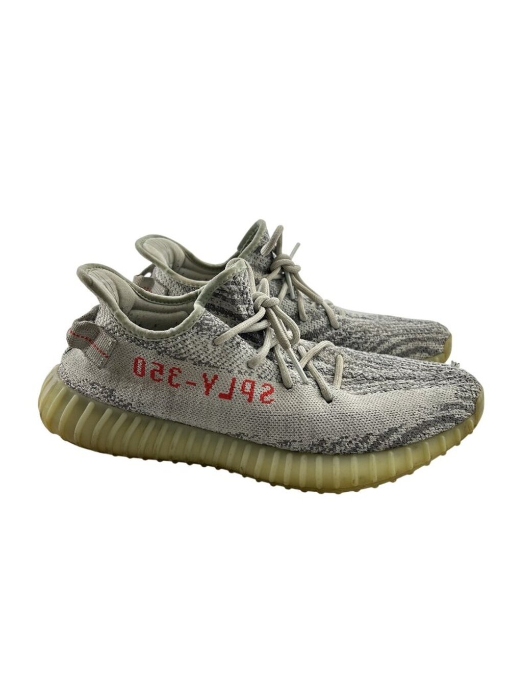 Adidas Yeezy Boost 350 V2 Blue Tint Men's US 11 B37571 Sneakers Logo Lace Up